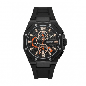 Crocodile CM-044G34BB Full Black Rubber